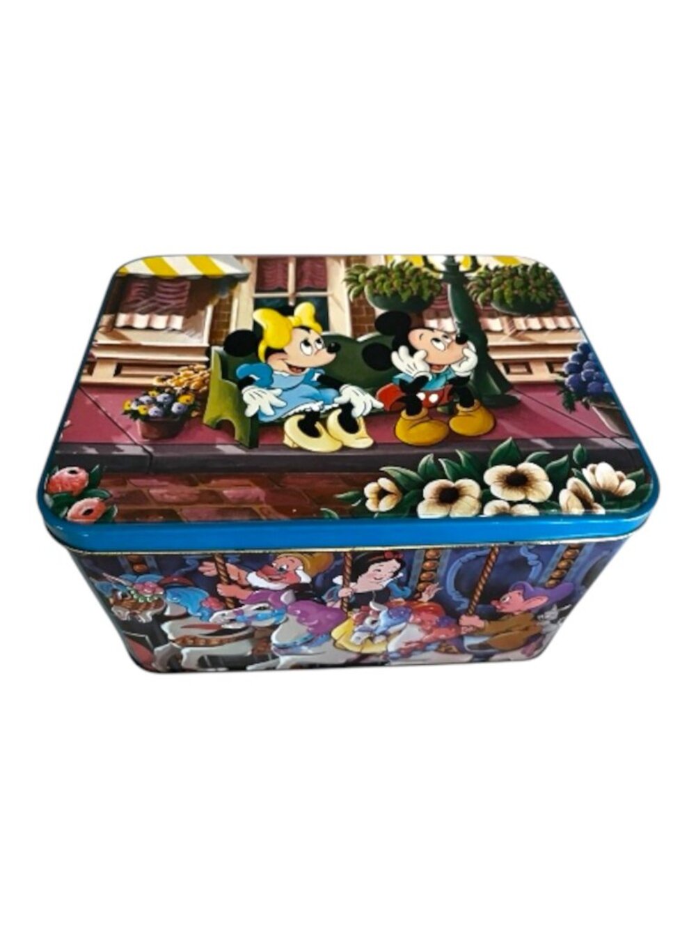 Vintage 1980s Hudson-Scott & Sons Disney World / Disneyland Souvenir Candy Tin